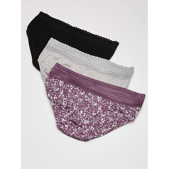Women's Blissful Benefits No Muffin Hipster Panties 3 Pack - Picture 4 of 4